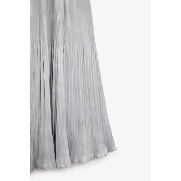 Zara Pleated Slip Dress New - Picture 7 of 7